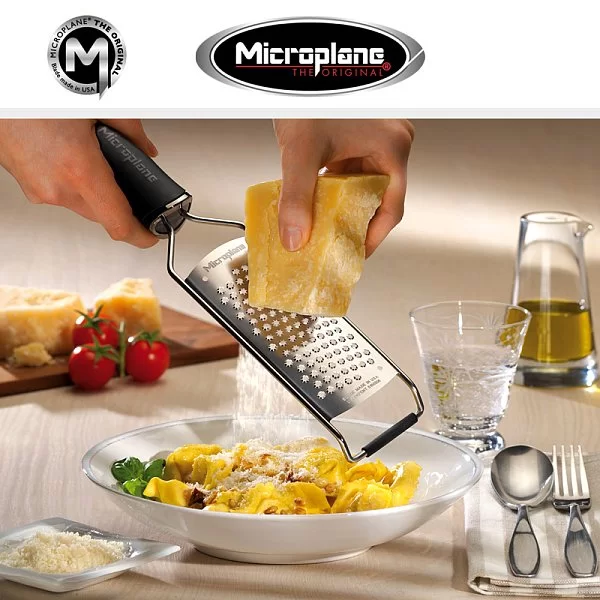 Терка крупная Gourmet материал нержавеющая сталь + силикон, цвет черный, Microplane, США, 45000 - изобр. 8