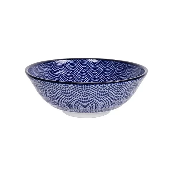 Чаша Nippon 21 см фарфор, цвет бело-синий, Tokyo Design, Япония, 16013 - изобр. 7