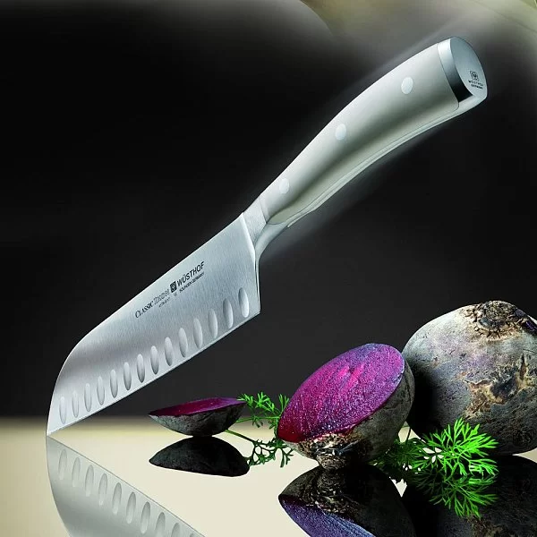 Нож японский шеф Ikon Cream White, 17см, Wusthof, 4176-0 WUS - изобр. 11