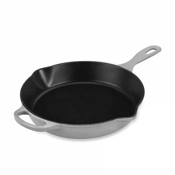 Сковорода глубокая 26 см, эмалированный чугун, цвет серый, Le Creuset, Франция, 20187265410422 - изобр. 7