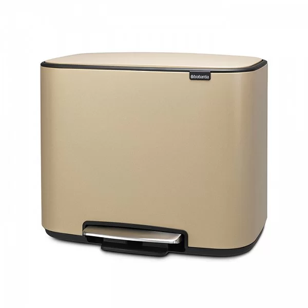 Мусорный бак 3 секции Pedal Bin Bo, 3x11л, цвет минерально-золотой, Brabantia, 121500 - изобр. 8