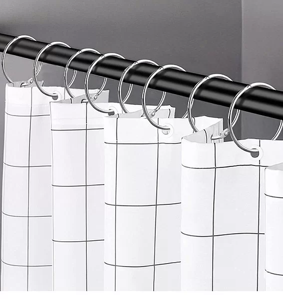 Набор из 12 крючков для шторки &quot;O&quot; Type Hooks Chrome 5,5х5,5 см, металл, Carnation Home Fashions, США, SLM-O/03 - изобр. 12