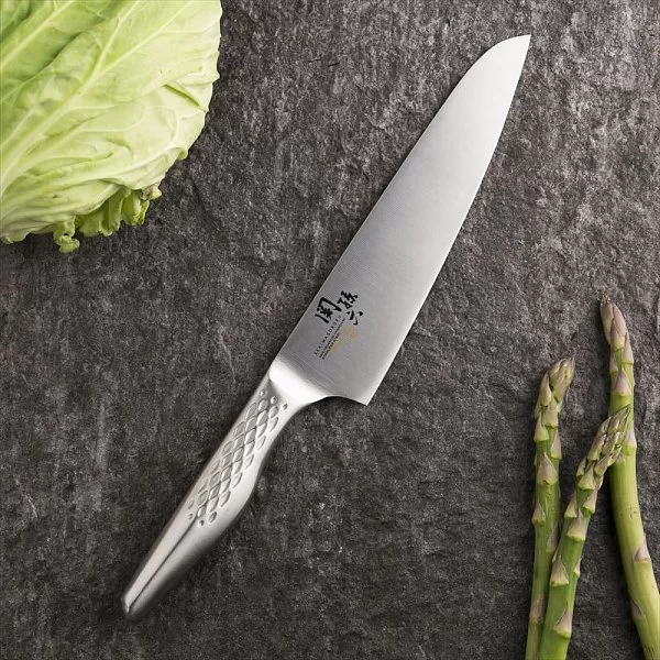 Нож кухонный поварской Gyuto, длина лезвия 18 см, сталь DSR1K6, Kai, Япония, KAI-AB-5158 - изобр. 11