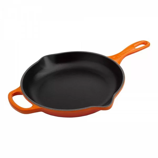 Сковорода с толстым дном 23 см, эмалированный чугун, цвет оранжевый, Le Creuset, Франция, 20182230900422 - изобр. 7