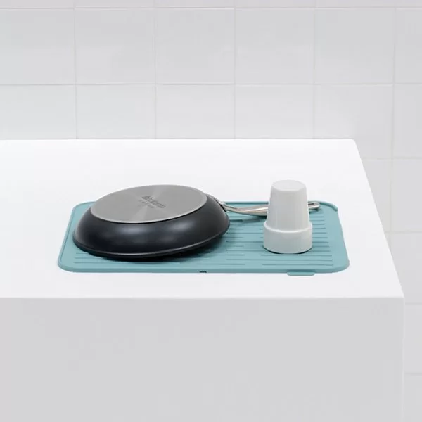 Силиконовый коврик для посуды Sink Side 44x32 см, цвет мятный, Brabantia, 117480 - изобр. 9