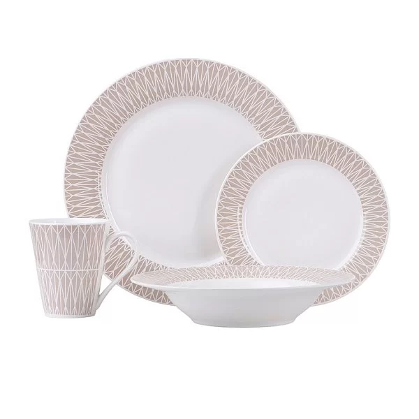 Обеденный набор &quot;Зенит&quot; на 4 персоны, 16 предметов, цвет серо-бежевый, фарфор, Maxwell & Williams, MW413-II0114 - изобр. 7