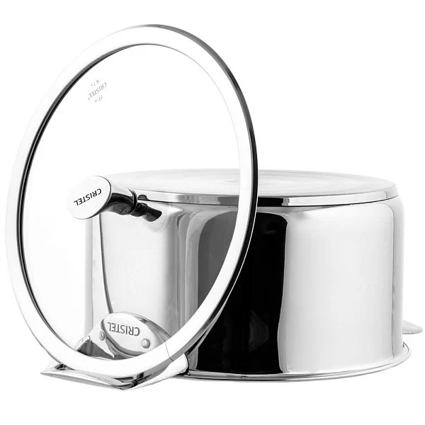 Крышка 16 см, материал стекло + нержавеющая сталь, Cristel, Франция, K16CHVA - изобр. 8