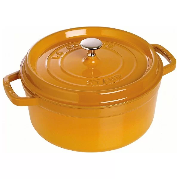 Кокот круглый горчичный, 3,8л, Staub, 1102412 - изобр. 7