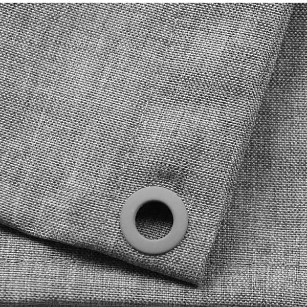 Шторка для ванной комнаты Linen Grey, 300х200 см, цвет серый, полиэстер,Carnation Home Fashions, США, LIN300GR - изобр. 9