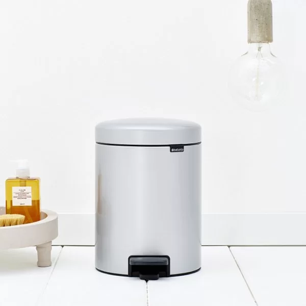 Мусорный бак с педалью NewIcon, 5л, серый металлик, Brabantia, 112904 - изобр. 11