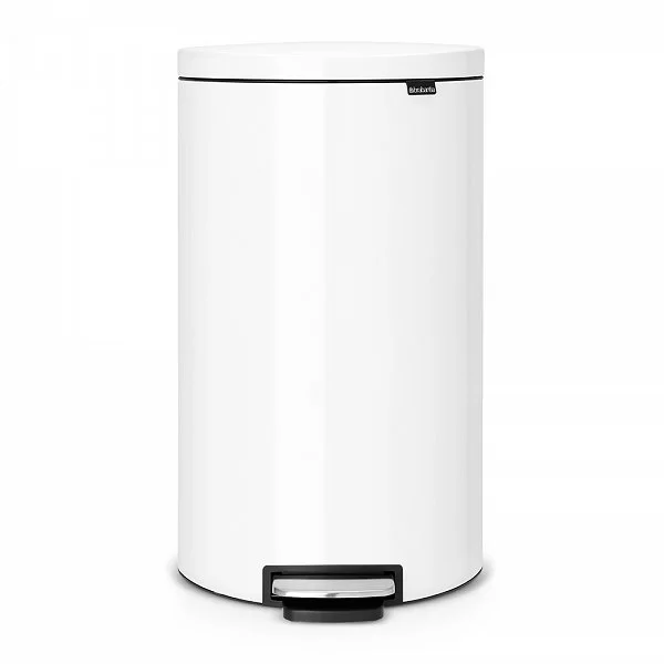 Мусорный бак эргономичный FlatBack+, 30л, белый, Brabantia, 485206 - изобр. 7