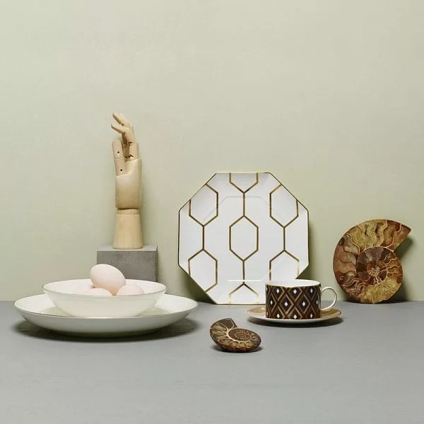 Тарелка многоугольная Arris 23 см материал фарфор, цвет белый, Wedgwood, Великобритания, WGW-40007545 - изобр. 10