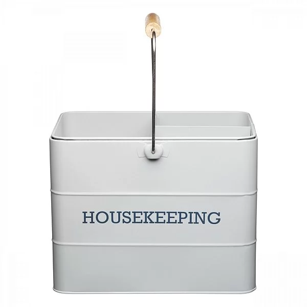 Набор для уборки Living Nostalgia 33x21x26 см, материал металл, цвет серый, Kitchen Craft, Великобритания, LNHKEEPGRY - изобр. 7