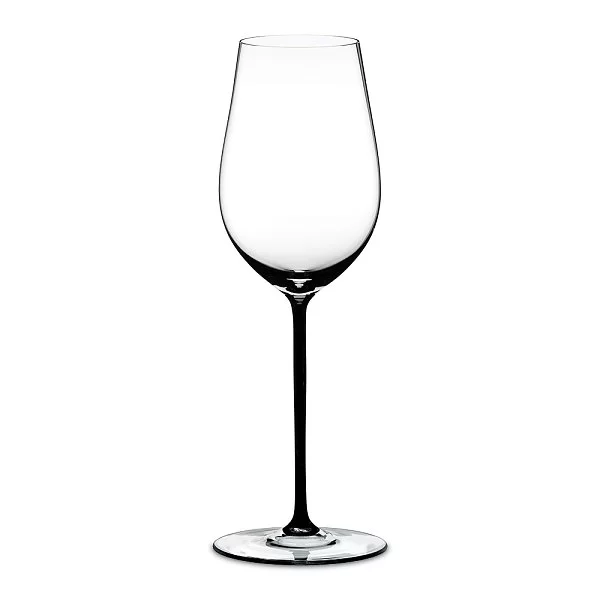 Бокал для белого вина Riesling/Zinfandel 395 мл, черная ножка, хрусталь, ручная работа, Fatto a Mano, Riedel, 4900/15B - изобр. 7