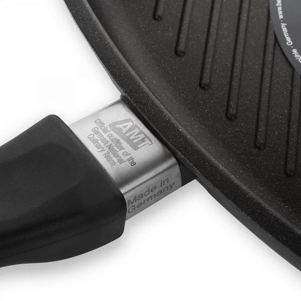 Сковорода-гриль с антипригарным покрытием 26х26см, НЕиндукционная, фиксированная ручка, AMT Gastroguss, AMT E264G FIX - изобр. 8