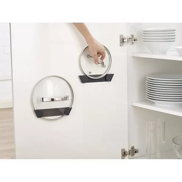 Набор из 4-х держателей для крышек CupboardStore 19,2х3,7х2,2 см, пластик ABS, цвет черный, Joseph Joseph, Великобритания, 85149 - изобр. 8