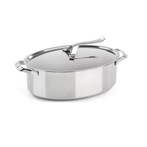 Овальная кастрюля My Pot 5,5 л + крышка (не подходит для индукции), нержавеющая сталь, Barazzoni, Италия, 160017000 - изобр. 8