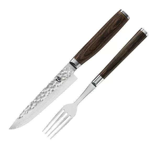 Набор для стейка Steak Knife Set длина лезвия 13,3 см, сталь VG-MAX в обкладках из дамаска, Kai, Япония, TDM-0907 - изобр. 7