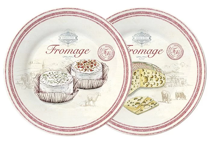 Набор из 4-х десертных тарелок Fromage 19 см, фарфор, Easy Life, EL-0463_FRMA - изобр. 8