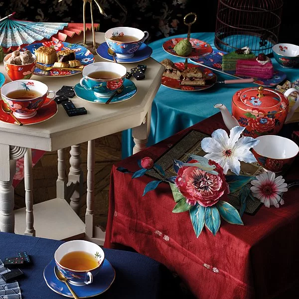 Чайная пара Paeonia Blush 200 мл, материал фарфор, цвет коралловый, Wedgwood, Великобритания, 40032110 - изобр. 9