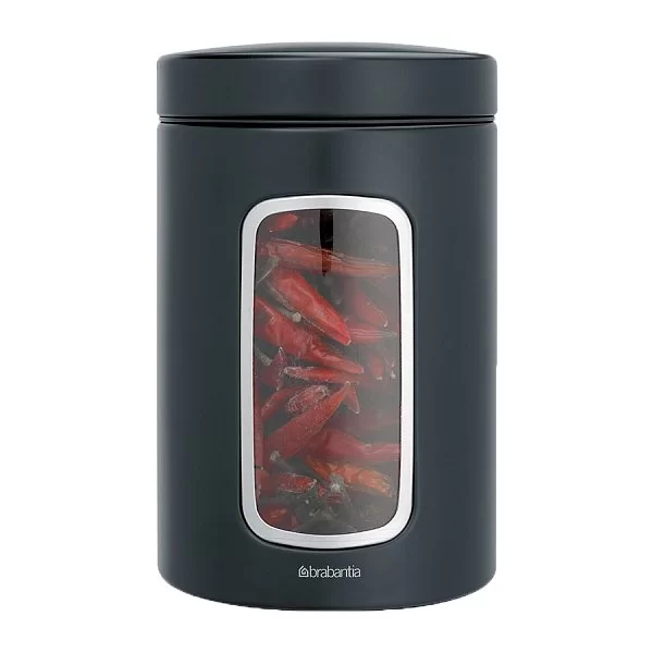 Контейнер с окном 1,4л, черный матовый, Brabantia, 333521 - изобр. 9