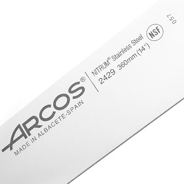 Нож кухонный для тонкой нарезки 36 см нержавеющая сталь Nitrum, серия Colour-prof, Arcos, 2429 - изобр. 8