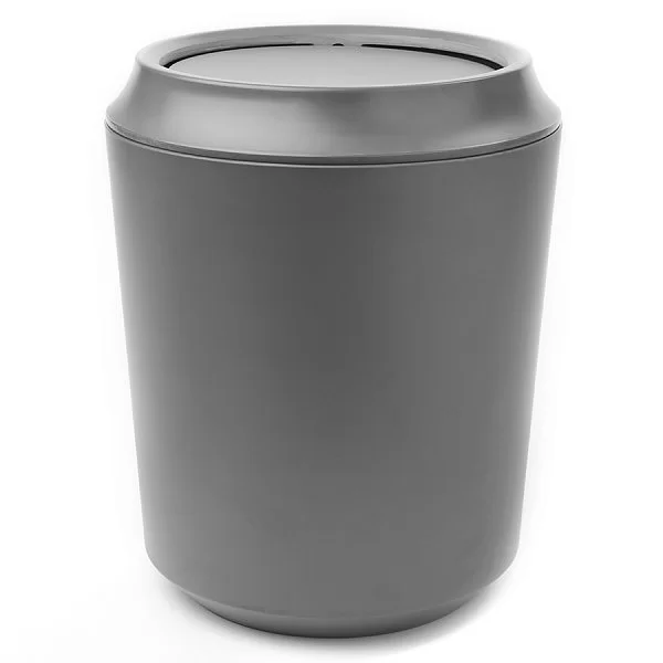 Корзина для мусора с крышкой Corsa-Kera 21x26 см, материал пластик, цвет серый, Umbra, Канада, 1005487-149 - изобр. 7