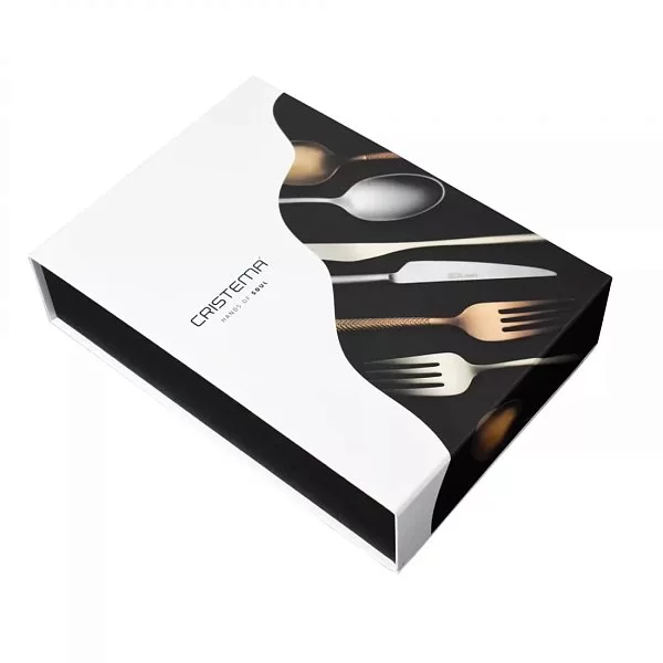 Набор столовых приборов Rabat на 6 персон, 24 предмета, матовая полировка, цвет черный, Cristema, Португалия, PEP-19300-24LEBLAC - изобр. 12