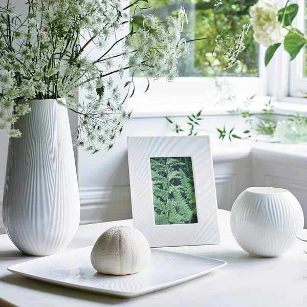 Фоторамка White Folia для фото 10х15 см, цвет белый, материал костяной фарфор, Wedgwood, Великобритания, 40032163 - изобр. 8
