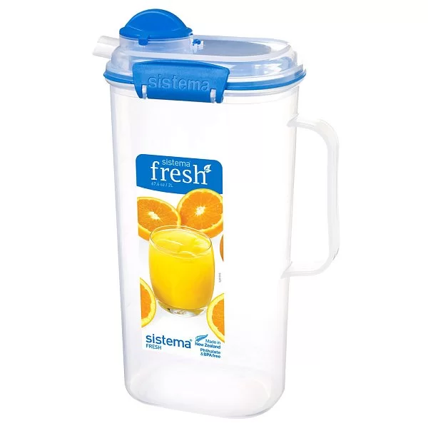 Кувшин для сока FRESH 17х11х27,5 см, материал пластик, цвет голубой, Sistema, Новая Зеландия, SI921420 - изобр. 7