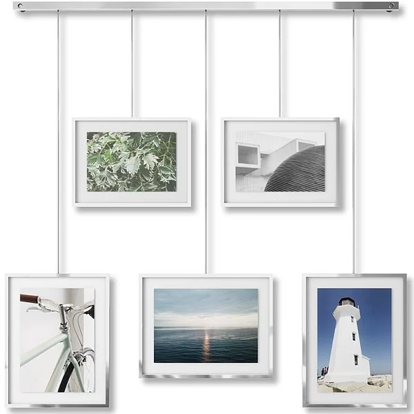 Панно для фотографий Exhibit 66x3x70 см, материал стекло + сталь, цвет хром, Umbra, Канада, 1013426-158 - изобр. 7