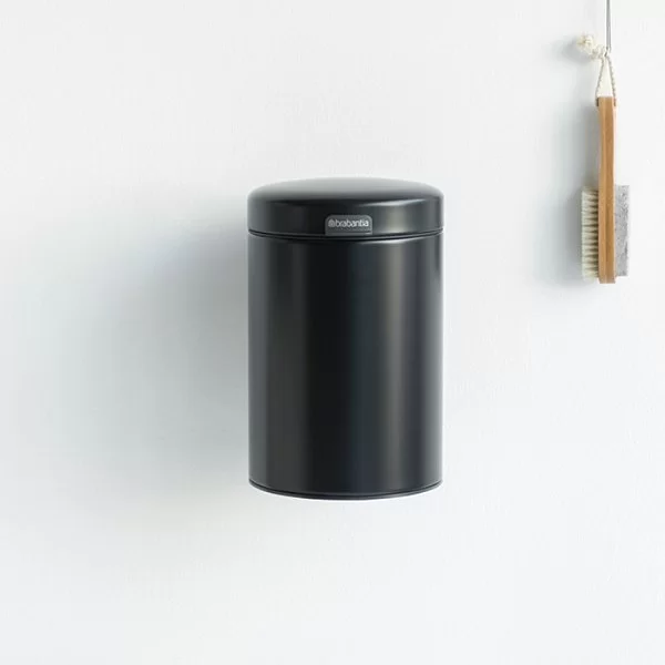 Мусорный бак настенный NewIcon, 3л, черный матовый, Brabantia, 116247 - изобр. 12