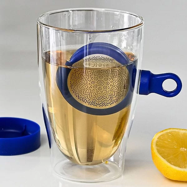 Ситечко магнитное для заваривания чая MagTea, диаметр 5,5 см, цвет синий, нержавеющая сталь + пластик, AdHoc Design, Германия, TE32 - изобр. 8