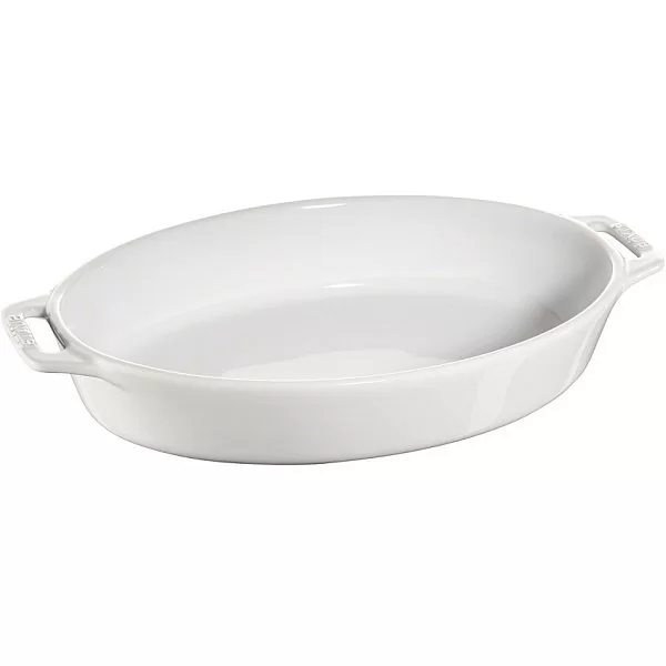 Форма овальная керамическая, диаметр 37 см, цвет белый, Staub, Франция, 40511-162 - изобр. 7