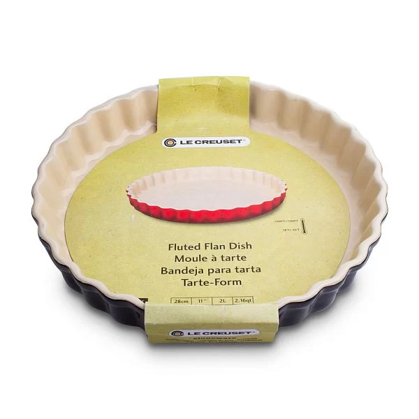 Форма для выпечки рифленая круглая 28 см, материал керамика, цвет черный сияющий, Le Creuset, Франция, 91015928140100 - изобр. 9