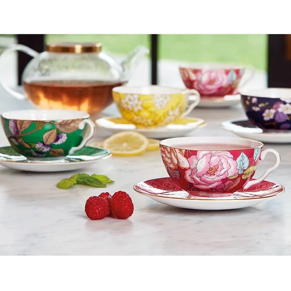 Чайная пара Tea Garden 170 мл, материал фарфор, цвет розовый, Wedgwood, Великобритания, 40020295 - изобр. 11
