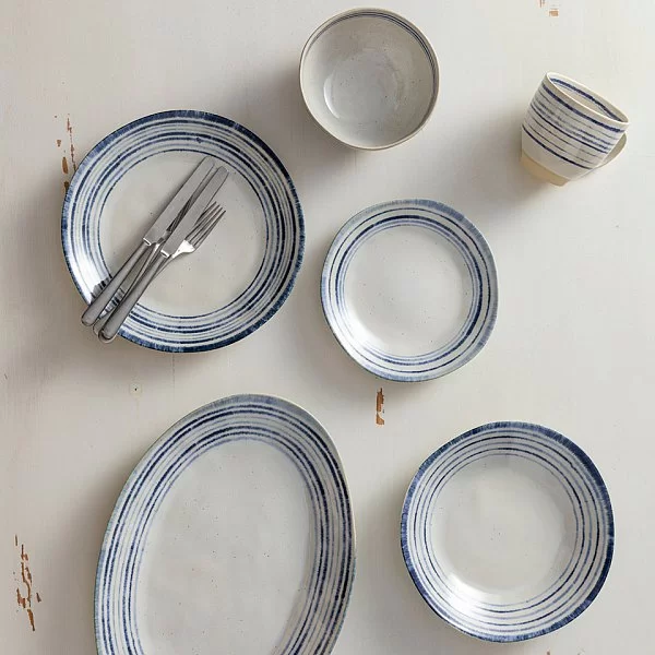 Тарелка глубокая Nantucker 25,5 см, керамика, Costa Nova, Португалия, LSP251-WHI(LSP251-02120F) - изобр. 8