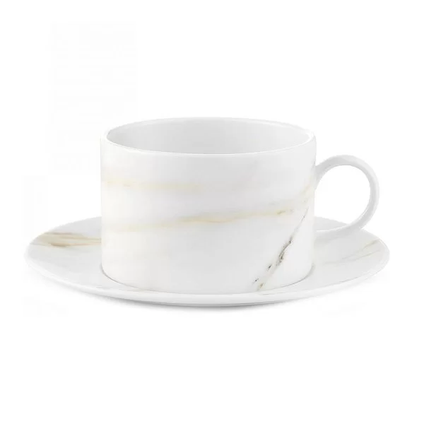 Чайное блюдце Vera Wang Venato Imperial 15,5x2,3 см, материал фарфор, цвет белый, Wedgwood, Великобритания, 40024332 - изобр. 8
