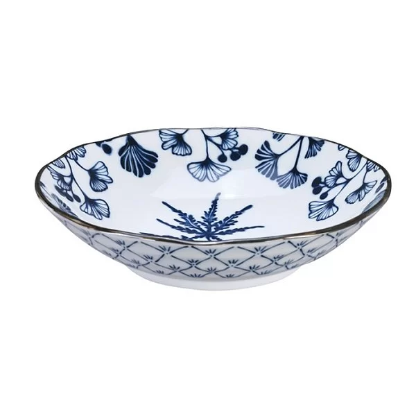Тарелка глубокая Flora Japonica 20 см фарфор, цвет бело-голубой, Tokyo Design, Япония, 16712 - изобр. 7