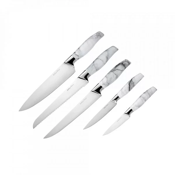 Набор из 5 кухонных ножей на магнитной подставке, нержавеющая сталь, Arthur Price, Великобритания, APZAPK7012 - изобр. 8