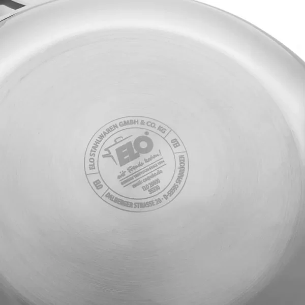Вок антипригарный Relief 30 см, высота 8 см, объем 3,8 л, нержавеющая сталь, ELO, Германия, 35330 - изобр. 12