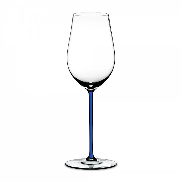 Бокал для белого вина Riesling/Zinfandel 395 мл, синяя ножка, хрусталь, Fatto a mano, Riedel, 4900/15D - изобр. 7