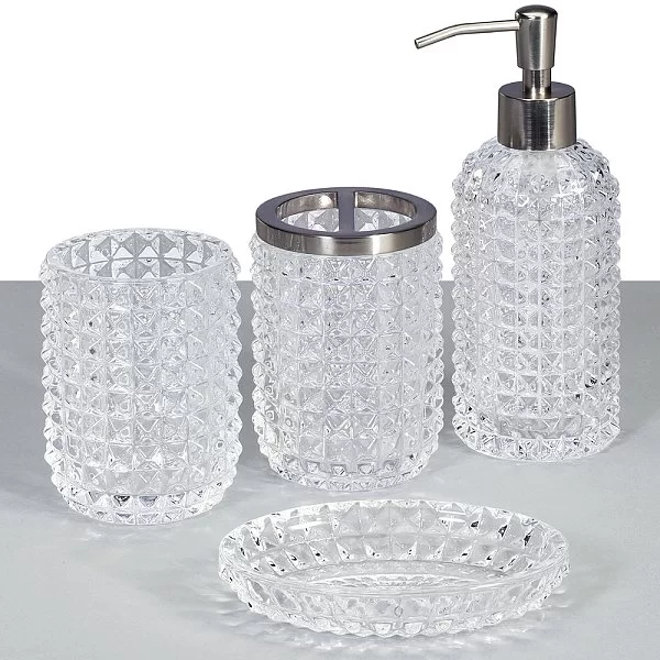 Мыльница Deco clear 13,5х9,5х3 см, материал стекло, Creative Bath, США, DEC56CLR - изобр. 9