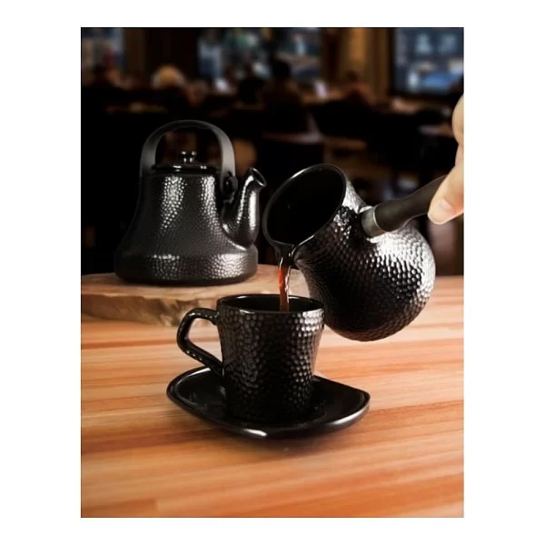Турка для кофе Ibriks Hammered 350 мл, цвет черный, Сeraflame, D9411 - изобр. 8