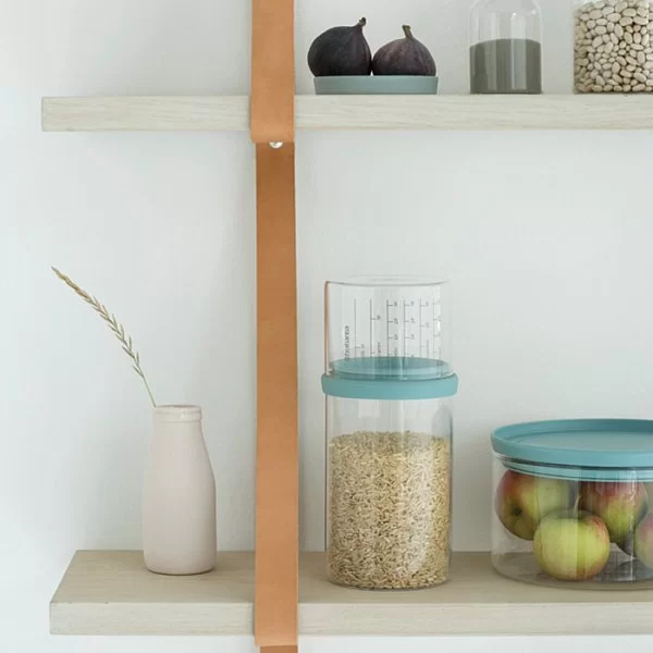 Банка с мерным стаканом 1л, мятный, Brabantia, 290244 - изобр. 11