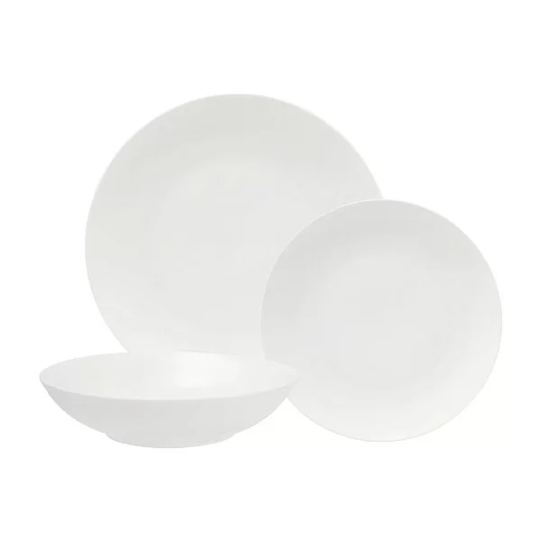 Обеденный набор White Basics на 4 персоны, 12 предметов, фарфор, белый, Maxwell & Williams, MW601-WBA0147 - изобр. 7