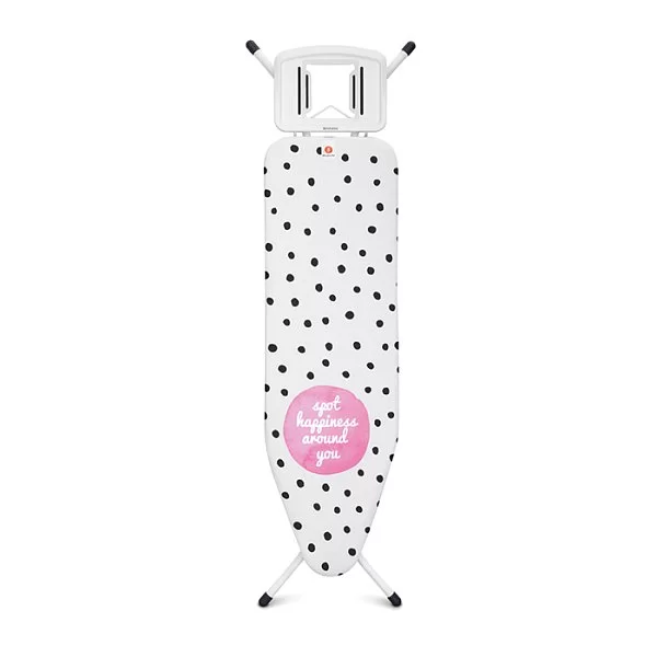 Гладильная доска 124x38 см, декор чехла "Горошек", Brabantia, Бельгия, 115783 - изобр. 8