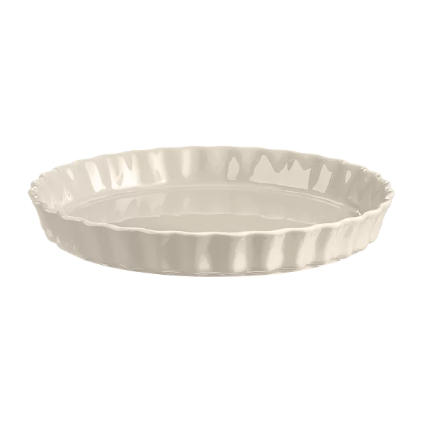 Форма &quot;Низкий Киш&quot;, диаметр 29 см, цвет кремовый, керамика, Emile Henry, Франция, 026031 - изобр. 7