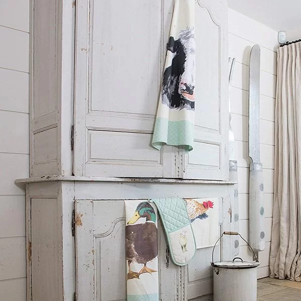 Набор из 2-х кухонных полотенец Apple Farm 70x47 см, текстиль, цвет белый, Kitchen Craft, Великобритания, KCFARMTTPK2 - изобр. 10