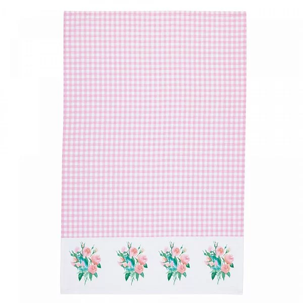 Набор из 2-х полотенец ROSE 90x70 см, текстиль, цвет белый + розовый, Kitchen Craft, Великобритания, KCROSETTPK2 - изобр. 7